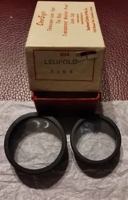 Vintage Clear Leupold 3 X 9 X Telescope Covers Caps • $30