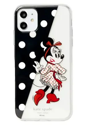 Kate Spade Minnie Mouse IPhone 11 PRO Disney Case Polkadot Black White • $23.98