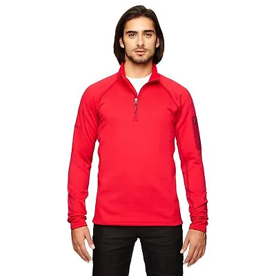 Marmot Men's M 1/2 Zip Stretch Fleece Pullover TEAM RED Jacket Style 80890 S-2XL • $38.95