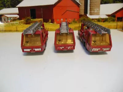 MATCHBOX K-9.FIRE ENGINE.FIRE TENDER.EXTENDING LADDER.DENVER FIRE DEPARTMENT X3 • £2.99