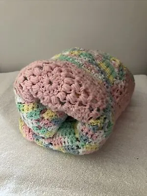 Crochet Handmade Baby Blanket/Afghan Pastels • $20