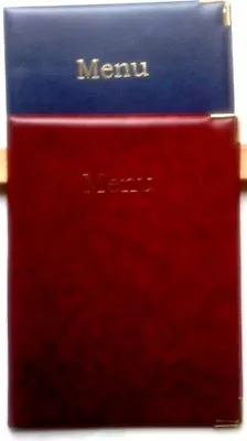 Qty 1 A4 Leather Look Menu Holder/folder/cover   - With Guilt Corners • £6.80