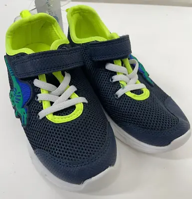 Carter's Little Kids Boys 12 Dinosaur Ohio Sneaker Shoes Running Navy • $14.95