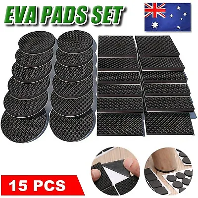 15 Pcs Chair EVA Leg Covers Floor Protectors Table Furniture Feet Cap Felt Pads • $7.49