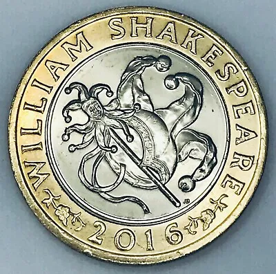 £2 • Buy 2016 £2 Coin - William Shakespeare - Shakespeare Comedies -Jester- Uncirculated.