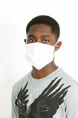 Face Mask Virus Washable Cotton Reusable Social Protective Covering Adult Kids • £4.09