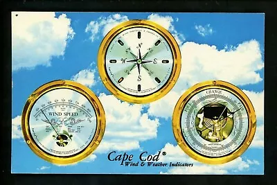 Advertising Vintage Postcard Cape Cod Wind & Weather Instruments Massachusetts • $7.99