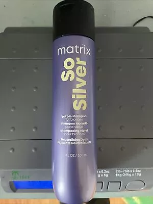 MATRIX SO SILVER Purple Shampoo For Blondes 10.1oz Neutralize Yellow Tones NEW! • $20