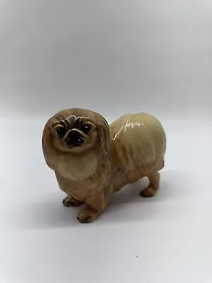 VINTAGE “The Mortens Studio” Solid Pekingese Dog Figurine • $49.99