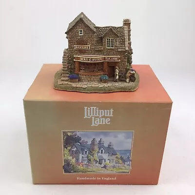 Lilliput Lane The Bakers Shop 739 Deeds Booklet Boxed Handmade 1995 Village • £39.95