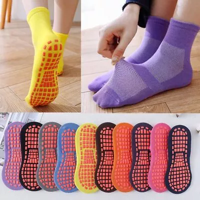 Pilates Ballet Barre Non Slip Ankle Grip Socks Socks With Grips Yoga Sock • $6.93