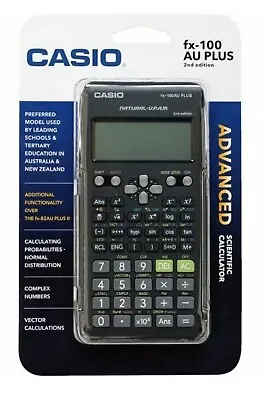 Casio FX-100AU PLUS 2nd Edition Scientific Calculator BRAND NEW AUSTRALIAN STOCK • $54.95