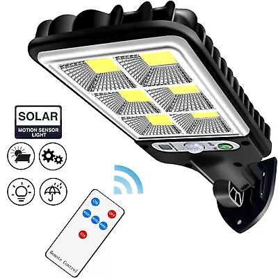 LED Solar Light Motion Sensor 3 Modes Flood Lamp Outdoor Street Wall Yard Garden • $5.88