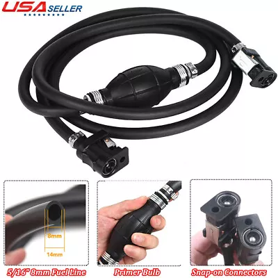 5/16  8mm Fuel Line Hose Bulb Kit Outboard Boat Engine Tank Connector For Yamaha • $18