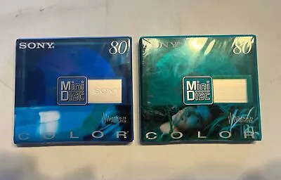 X2 - Sony Minidisc Sealed Color Recordable 80 • £9.99