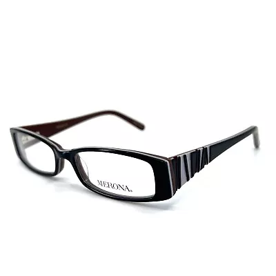 Merona Eyeglasses Frame M13-2 Brown Rectangular Full Rim  51-16-130 • $29.98