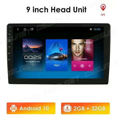 Car Stereo Radio GPS Wifi 3G 4G Player Double 2DIN 9 In Android 9.1 Hands Free • $95