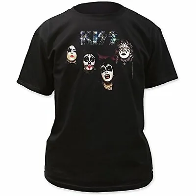 Kiss Self Titled Album Print Men's Adult LARGE Cotton T-Shirt Tee Brand New • $14.99