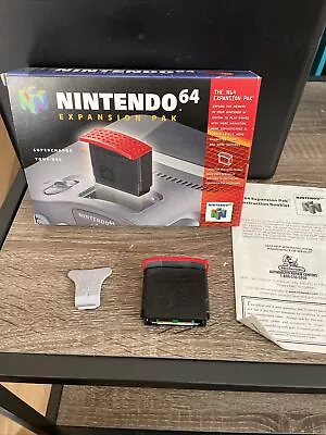 Nintendo 64 Expansion Pak N64 Complete CIB Authentic! Very Good Condition! • $49.99