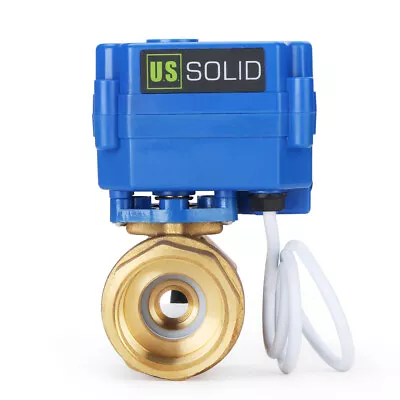 U.S. Solid 1  NPT Motorized Ball Valve 9V 12V 24V AC/DC Brass Normally Open • $42.59