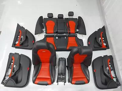 15-17 MERCEDES C63s W205 AMG Black/Red Interior Set Seats Door Panel *Note • $2799.37