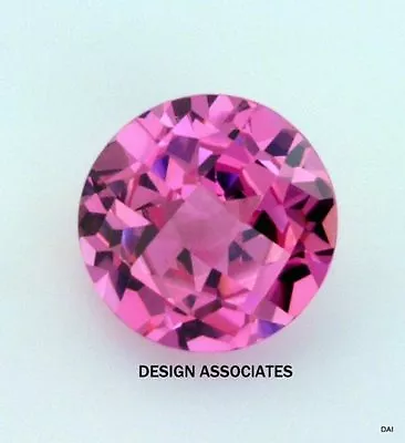 Lab Created Pink Sapphire 6.5 Mm Round Cut Aaa • $1.29