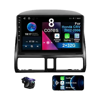 Car Stereo For Honda CRV 2002-2006 8 Core Android 12 With Wireless CarPlay An... • $226.20