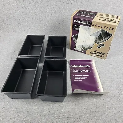 Professional Bakeware By Calphalon Nonstick Four (4) Mini Loaf Pans 3” X 6” • $15