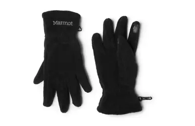 NEW MARMOT Connect Interlaken Black Fleece Gloves Touch Screen Phone Sz Large  • $24.49