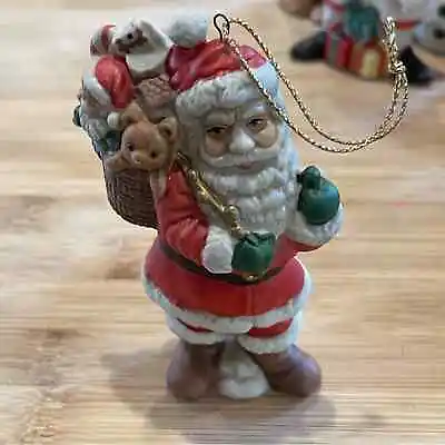 Vintage Silvestri Christmas Ornament Tall Santa Porcelain Ornament • $6