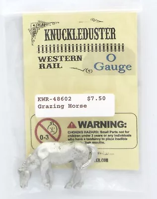 Knuckleduster KWR-48602 Grazing Horse (O Gauge) Western Rail Animal Figure NIB • $9.99