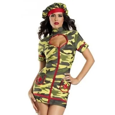 NEW Be Wicked 2-Piece Mash Nurse Camo Halloween Costume L/XL (Large/XL) • $15