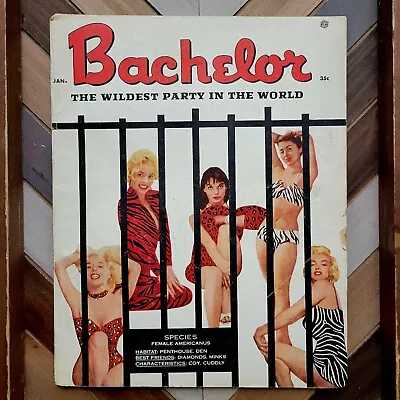 Rare BACHELOR Magazine (Jan 1957) Vol.2 #1 MARILYN MONROE Cover! Pin-Ups Vintage • $24.21