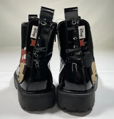 ZARA Girl's Minnie/ Mickey Mouse DISNEY Ankle Boots  Black/ EU 33 US 2 • $15