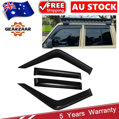 4x Weathershields Weather Shield Visor For Toyota Landcruiser70/76/78/79 Series • $54.49