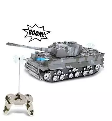  Army RC Tank Toy With Lights And Battle Sounds - Remote Control Toy Tank With  • $41.10
