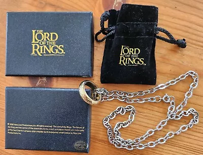 Replica Official Merchandise Ring Noble Collection LOTR Lord Of The Rings • £10