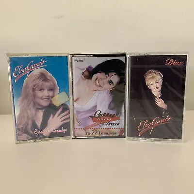 Tejano 3 Cassette Lot Elsa Garcia Letty Guval Y Expresso Texmex Tejano Rare New • $22.50