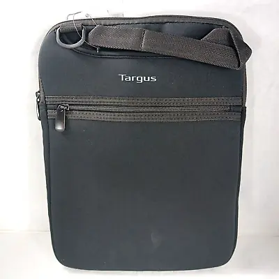 Targus 12  Vertical Sleeve Adjustable Strap Black Laptop Computer Zipper Pocket • $5