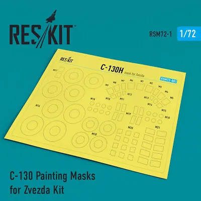 Reskit 1/72 Lockheed C-130 Hercules Painting Masks For Zvezda Kits • $9.50