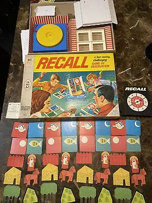 1968 Recall Board Game By Milton Bradley Complete In Good Condition Nice! • $26.05