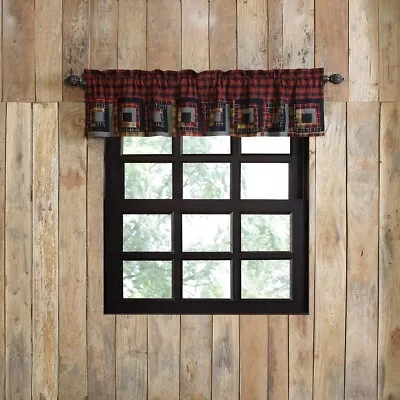 Cumberland Patchwork VALANCE LINED 16X60 Country Primitive VHC BRANDS • $19.95