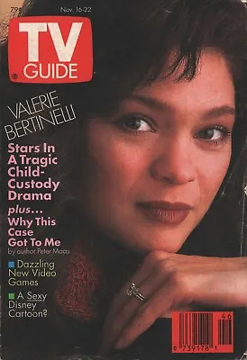 $10.50 • Buy TV Guide - Nov 16-22, 1991 - Valerie Bertinelli - Beauty And The Beast