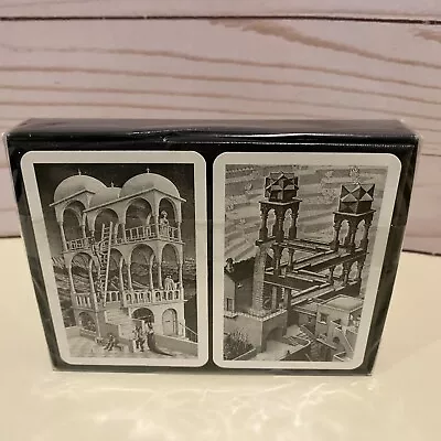 Vintage M.C. Escher Up & Down Playing Cards 1992 NEW SEALED Made In Austria • $19.99