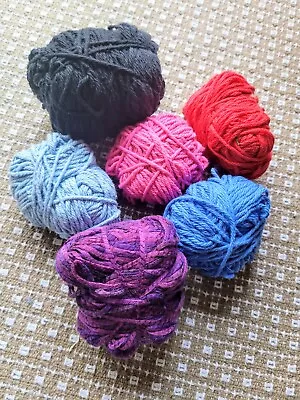 Mixed Colors Yarn Lot Bundle Balls Assorted Crochet Knit Craft Needlecraft • $5