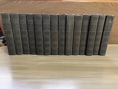 14 MARK TWAIN Writings Uniform Editions 1899/1917 Huckleberry Finn Book Set • $80