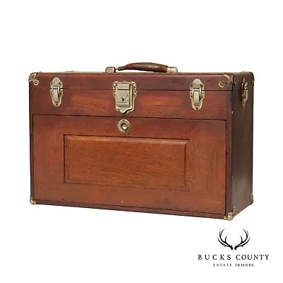 Vintage Union Tiger Oak Machinist Chest • $895