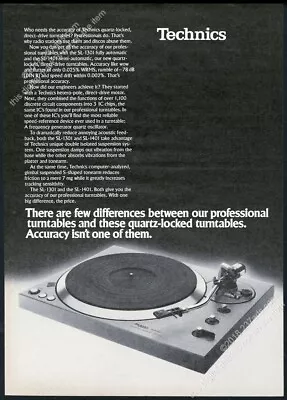 1978 Technics SL-1301 Turntable Photo Vintage Print Ad • $9.99