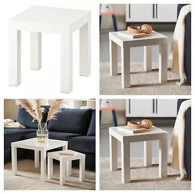 IKEA LACK Small Side Table Bedroom Hallway Tea Coffee Drink Home Office 35x35cm • £17.22