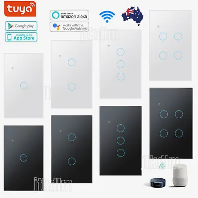 $23.59 • Buy WiFi Switch Smart Home Touch Light Wall Panel For Alexa Google 1/2/3/4Gang AU-